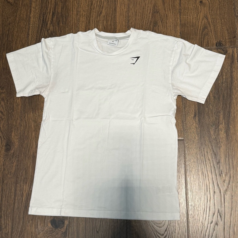 Gymshark White Tee with Oversized Fit